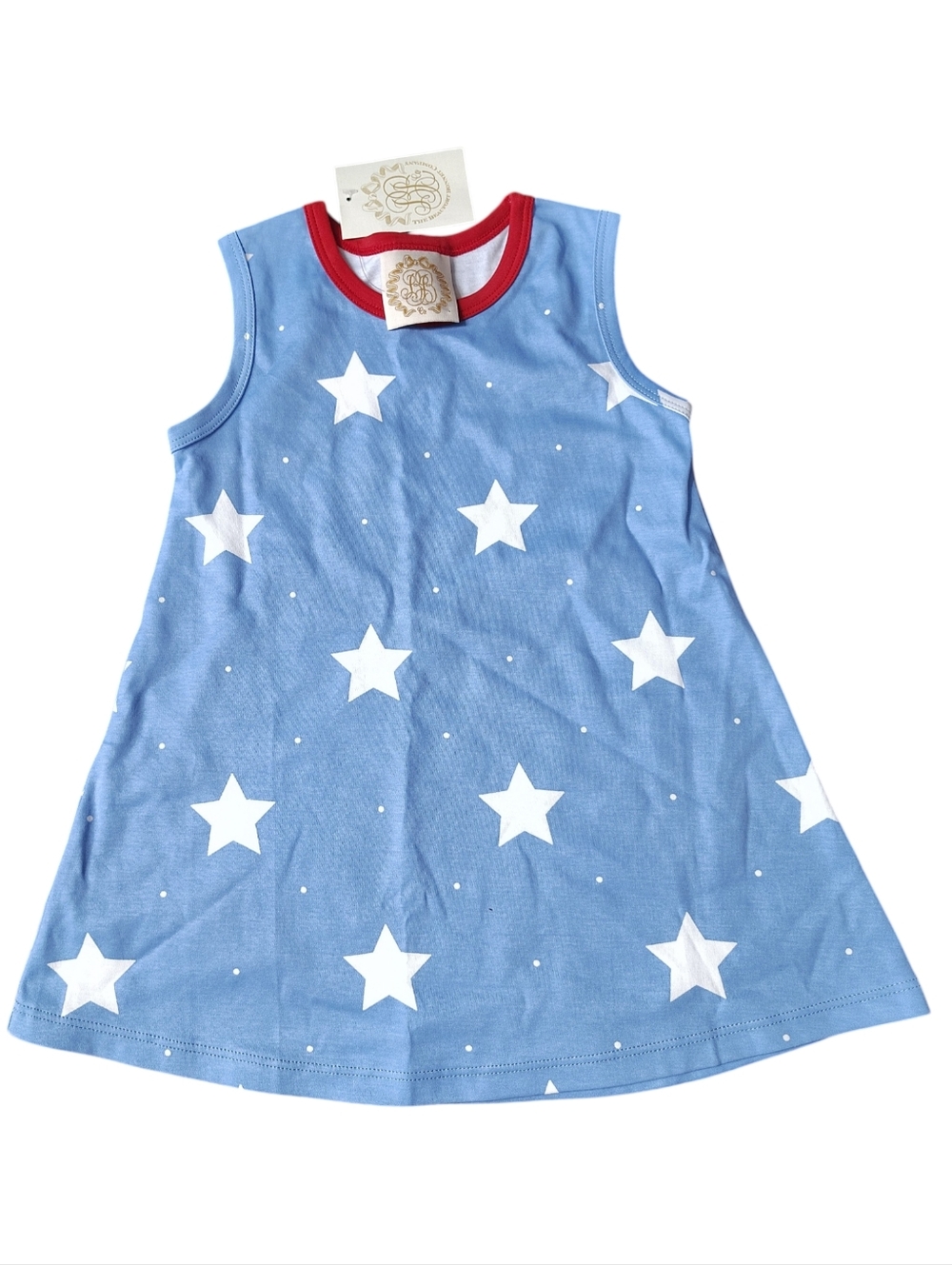 The Beaufort Bonnet Company Polly Play Dress North Sea Stars 100% Pima Cotton
